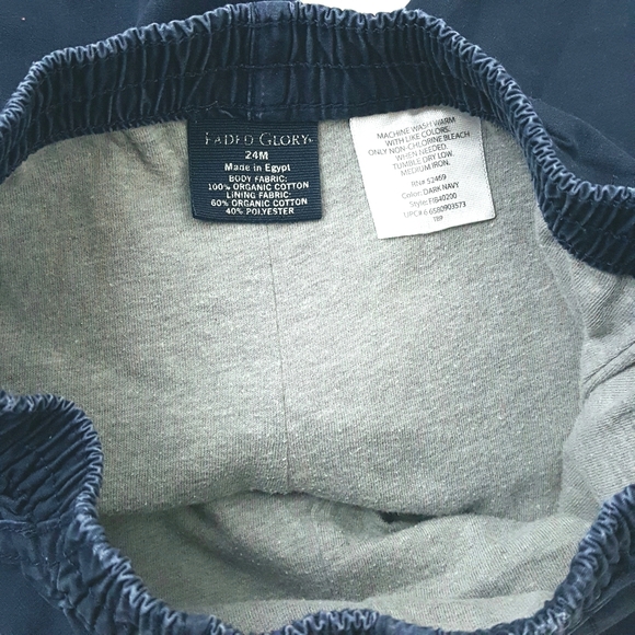 FADED GLORY Relax Fit Pants Comfort Lining DkBlue - Picture 5 of 5